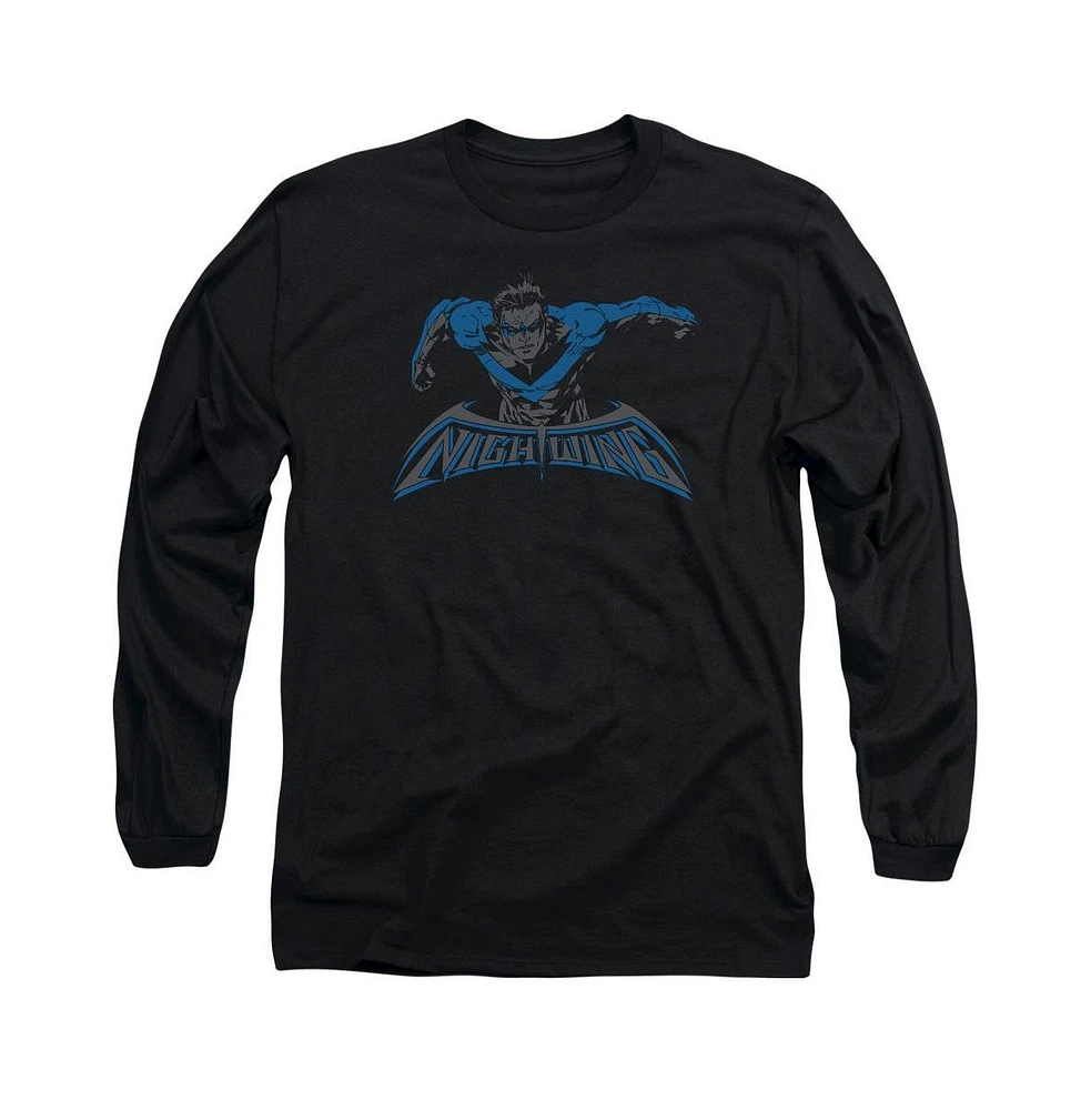 Batman Men's Wing Of The Night Long Sleeve Adult Tee / T-Shirt