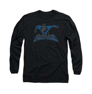 Batman Men's Wing Of The Night Long Sleeve Adult Tee / T-Shirt