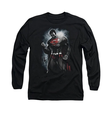 Superman Men's Light Of The Sun Long Sleeve Adult Tee / T-Shirt