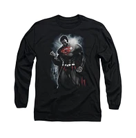 Superman Men's Light Of The Sun Long Sleeve Adult Tee / T-Shirt