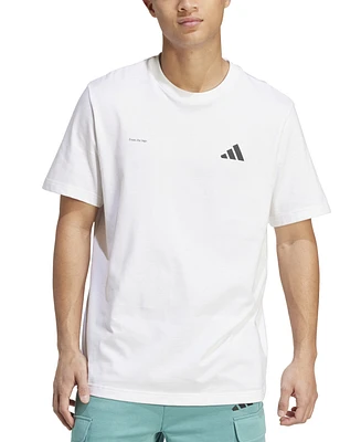 adidas Men's Basketball Photograph Logo Graphic T-Shirt