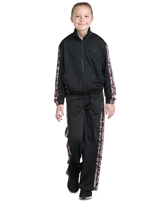 adidas Big Girls Tricot Long-Sleeve Full-Zip Jacket & Wide-Leg Pants, 2 Piece Set