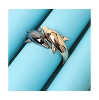 Sohi Contrast Whale Bangle Bracelet