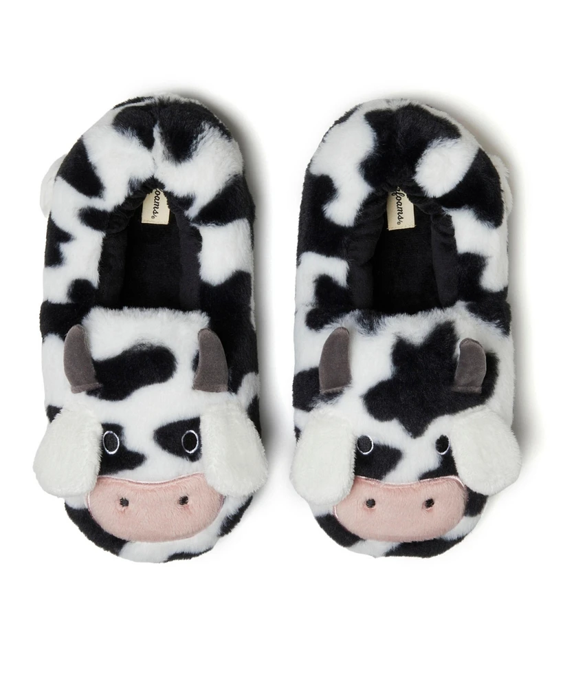 Dearfoams Men's Unisex Adult Animal Closed Back House Slipper - Christmas Santa