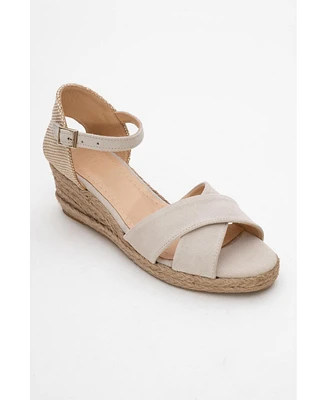 Miria Leather Platform Espadrille (Women)