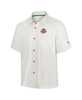 Tommy Bahama Men's White Chicago Bears Coconut Matchup Camp Throwback Button-Up Shirt