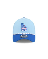 New Era Men's Light Blue/Blue Los Angeles Dodgers 2025 Fourth of July 39THIRTY Flex Hat
