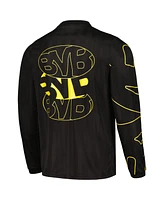 Puma Men's Black Borussia Dortmund Ftbl Statement Long Sleeve T-Shirt