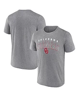Fanatics Men's Heather Gray Oklahoma Sooners Outline Split T-Shirt