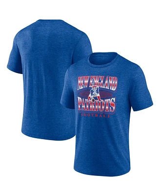 Fanatics Men's Heather Royal New England Patriots Extreme Tackle Tri-Blend T-Shirt