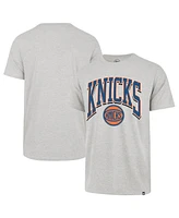 '47 Brand Men's Gray New York Knicks Walk Talk Franklin T-Shirt