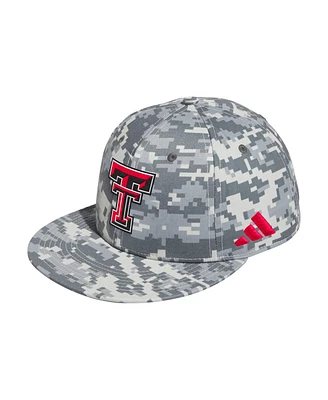Adidas Men's Camo Texas Tech Red Raiders On-Field Fitted Baseball Hat