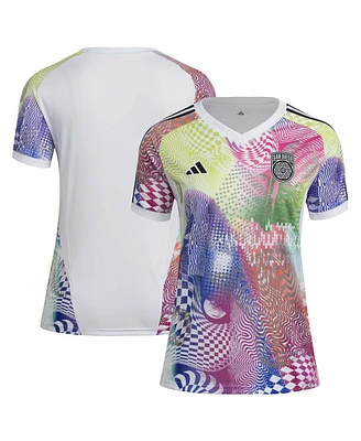 Adidas Women's White San Diego Fc 2025 Pride Pre-Match Jersey