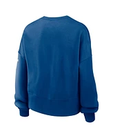 Nike Women's Royal Indianapolis Colts Oversized Rewind Pullover Sweatshirt