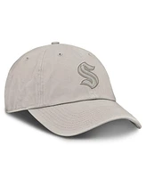 Fanatics Men's Gray Seattle Kraken Authentic Pro Road 2 Adjustable Hat