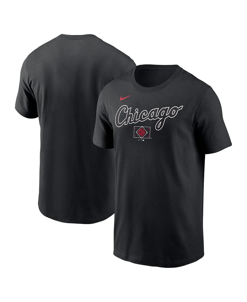 Nike Men's Black Chicago White Sox City Connect Wordmark T-Shirt