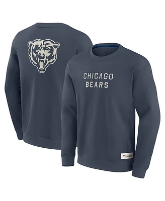 Fanatics Men's Navy Chicago Bears Elements Future Ground Lettering Pullover Sweatshirt