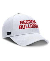 Nike Men's White Georgia Bulldogs Rise Practice Adjustable Hat