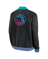 Nike Men's Black Miami Marlins 2025 City Connect Authentic Collection Full-Zip Bomber Jacket