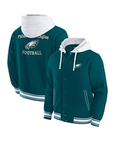 Darius Rucker Collection by Fanatics Men's Midnight Green Philadelphia Eagles Full-Snap Hoodie Jacket