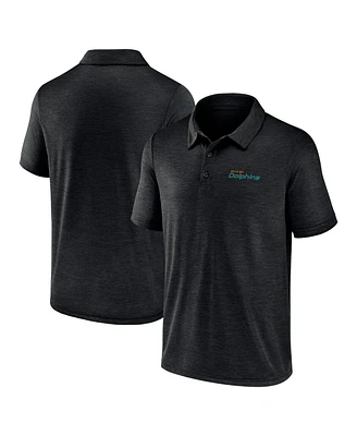 Logo Athletic Men's Black Miami Dolphins Unstoppable Polo Shirt