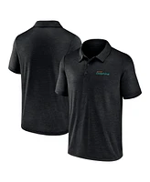 Logo Athletic Men's Black Miami Dolphins Unstoppable Polo Shirt