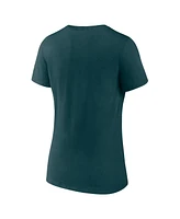 Logo Athletic Women's Midnight Green Philadelphia Eagles Unrivaled V-Neck T-Shirt
