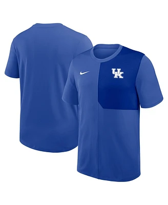 Nike Men's Royal Kentucky Wildcats 2025 Sideline Uv Performance Coach T-Shirt