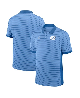 Jordan Men's Carolina Blue North Tar Heels 2025 Early Season Coaches Sideline Victory Stripe Performance Polo Shirt