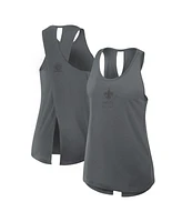 Nike Women's Gray New Orleans Saints Glory Crisscross Performance Tank Top