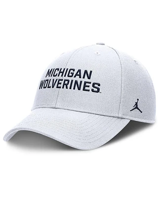 Nike Men's White Michigan Wolverines Rise Practice Adjustable Hat