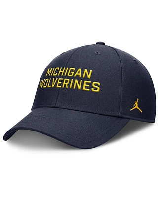Nike Men's Navy Michigan Wolverines Rise Practice Adjustable Hat