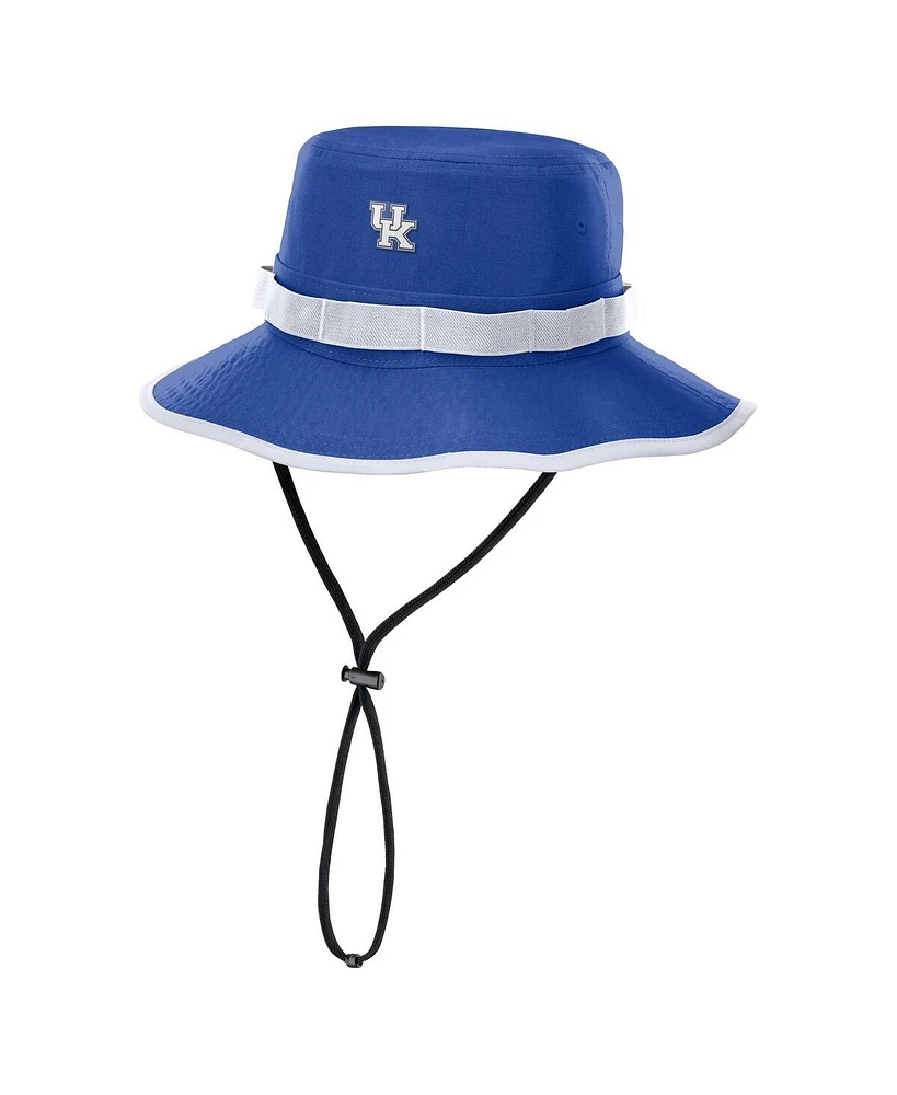 Nike Men's Royal Kentucky Wildcats 2025 Sideline Apex Boonie Performance Bucket Hat