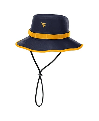 Nike Men's Navy West Virginia Mountaineers 2025 Sideline Apex Boonie Performance Bucket Hat