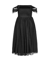 City Chic Plus Lulu Midi Dress