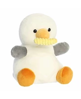 Aurora Medium Buoy Seagull With Fry Palm Pals Adorable Plush Toy White 12"