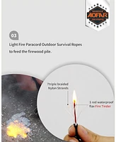 Aofar Magnesium Fire Starter Af-374 (2-Pack) Waterproof Fire Steel Pouch for Camping, Hiking, Hunting, Backpacking,Outdoor Survival fire Striker kit