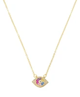 Unwritten Cubic Zirconia Evil Eye Pendant Necklace
