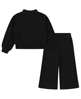 Nike Toddler Girls 2-Piece Wide Leg Club Fleece Top and Pants Set