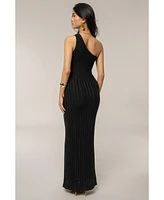 Jluxlabel Women's Fringe Knit Maxi Dress