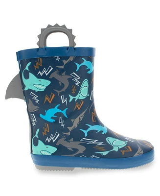 Western Chief Boys Shark Bolt Rain Boot