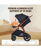 Slickblue Toddler Stroller Travel System With Bassinet Playard Combo Set