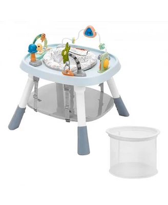 Slickblue Kids Activity Center Interactive Play Center Table with Toys Music Songs