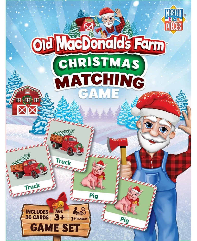 Old MacDonald's Farm Christmas Matching Game