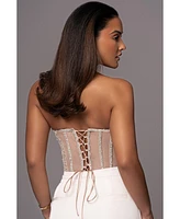 Jluxlabel Limited Edition Rhinestone Crystal Corset