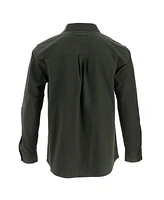 Men's Heavyweight Utility Stretch Long Sleeve Button Up Overshirt