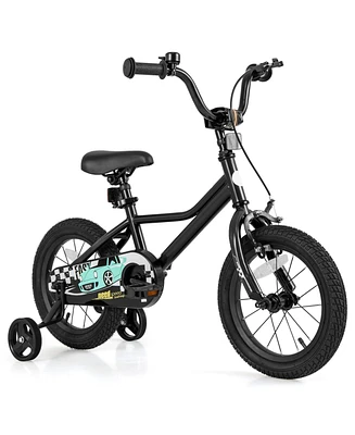 Inch Kids Bike with Removable Training Wheels for Aged 3-8 Years Old