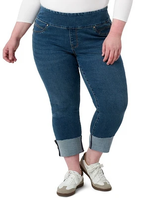 Seven7 Plus Tummy Toner High Cuff Pull On Jeans