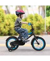 Kids Bike with Adjustable Handlebar and Saddle Blue