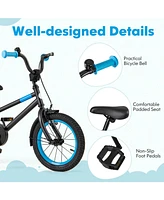 Kids Bike with Adjustable Handlebar and Saddle Blue